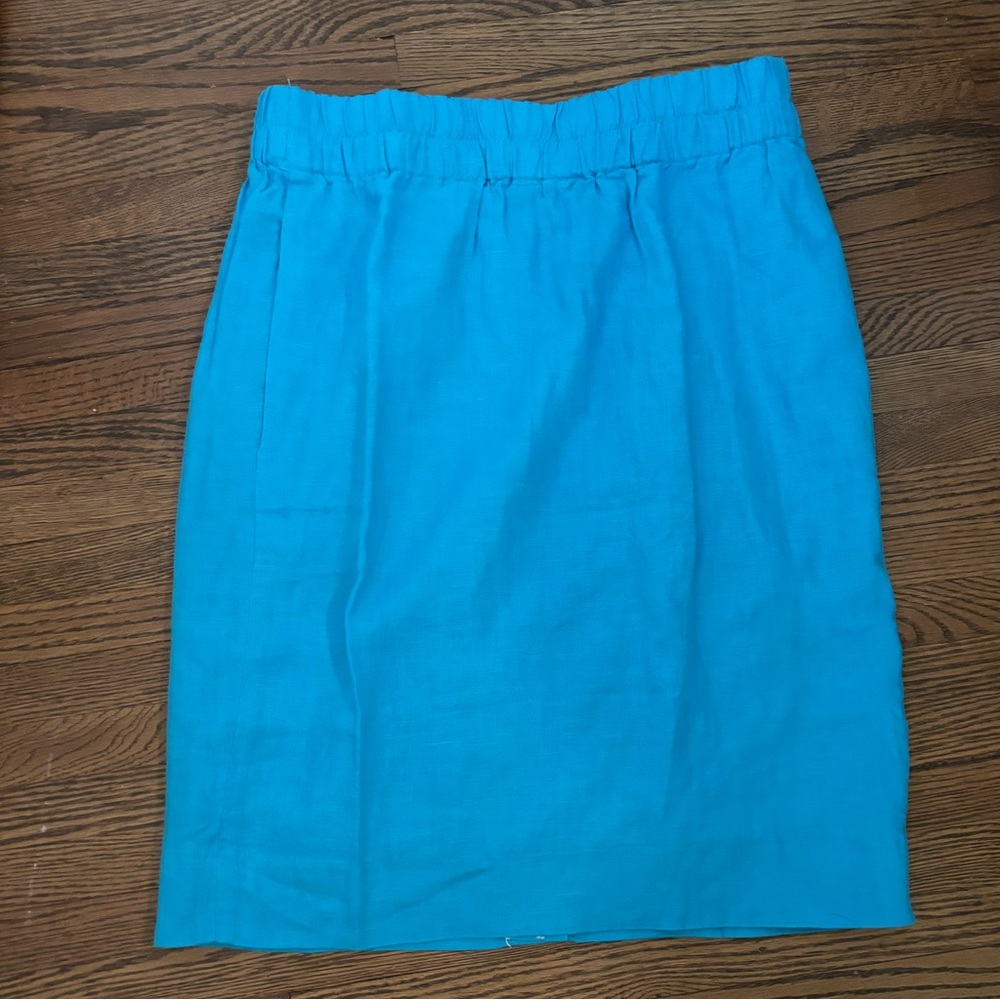 NWT J. Crew Linen Pencil Skirt